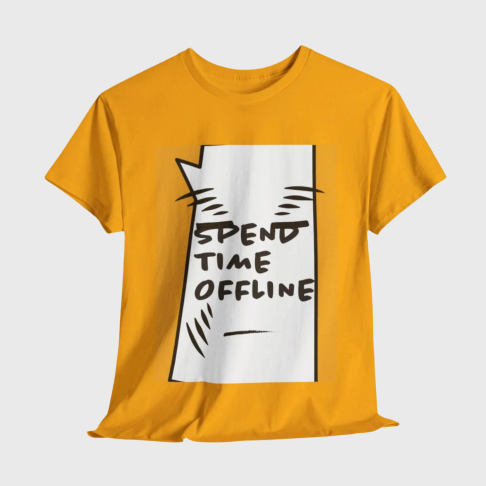 'Spend Time Offline' Unisex Tee